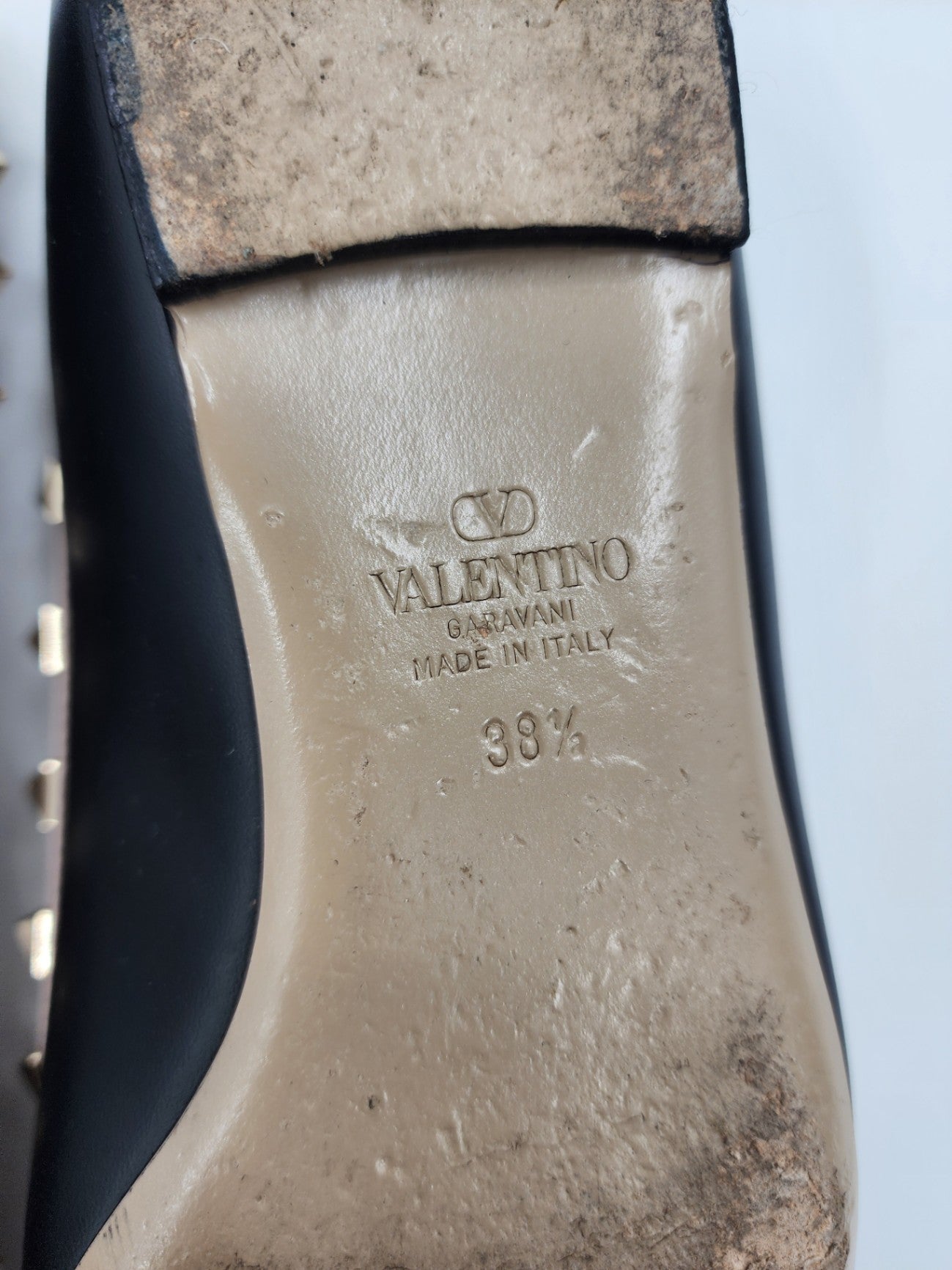 Valentino Leather Solid Ballet Flats Black Flat Shoes Women Casual Size UK 5.5