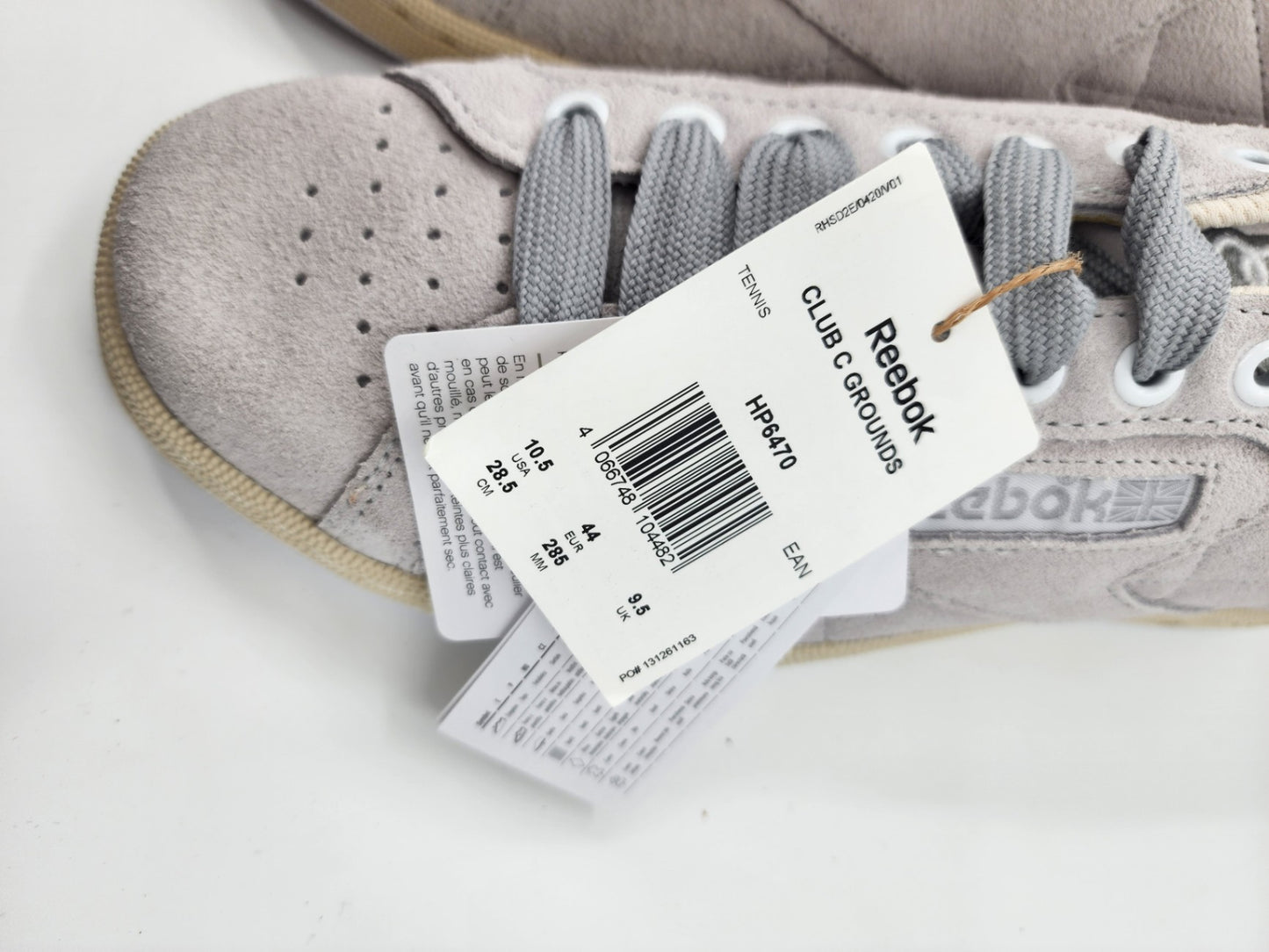 New Reebok Suede Solid Beige Club Men's Casual Sneakers Size UK 9.5