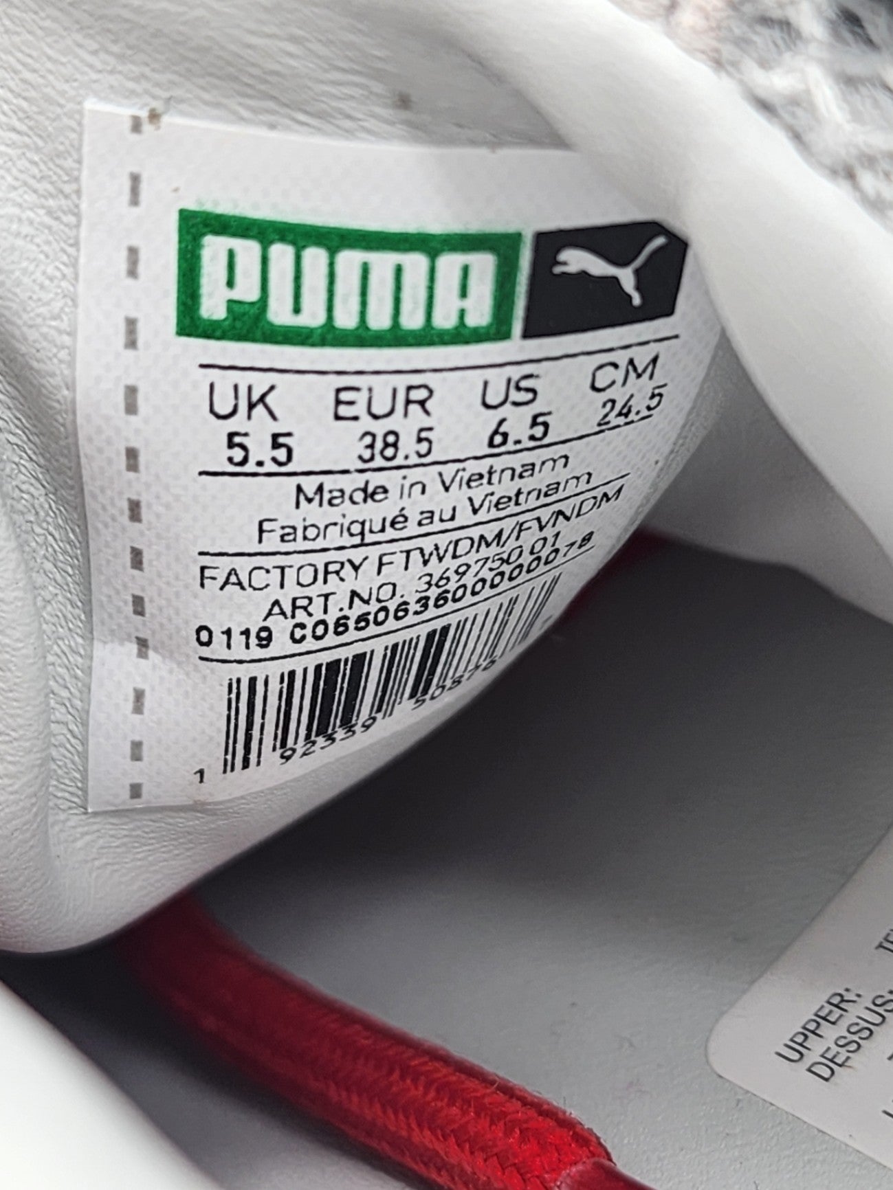 Puma Textile Solid Trainer Leisure White Project Men Casual Trainers Size UK 5.5