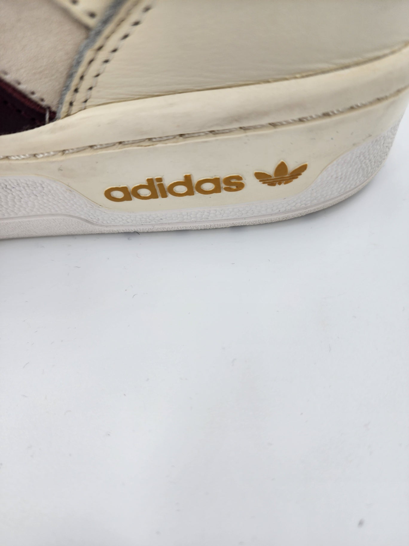 New Adidas Leather Solid High-Top Casual Cream Adidas Originals Solid Size UK 8