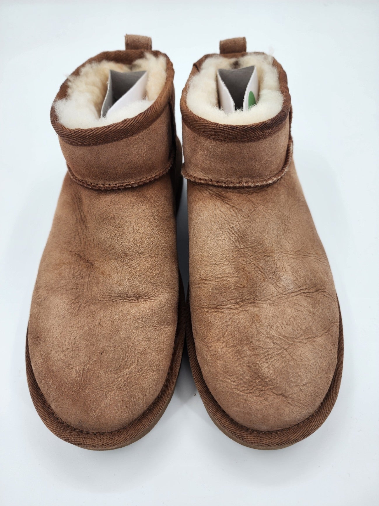 New UGG Sheepskin Solid Classic Mini Chestnut Boot Women Solid Winter Size UK 6
