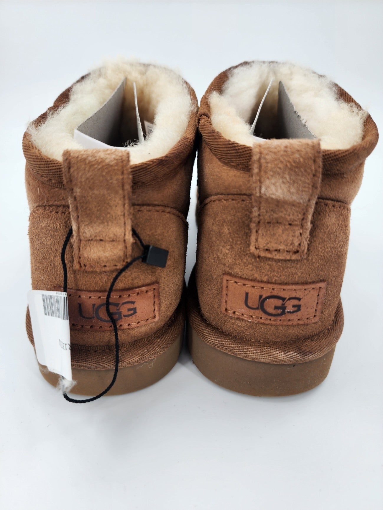 New UGG Sheepskin Solid Classic Mini Chestnut Boot Women Solid Winter Size UK 6