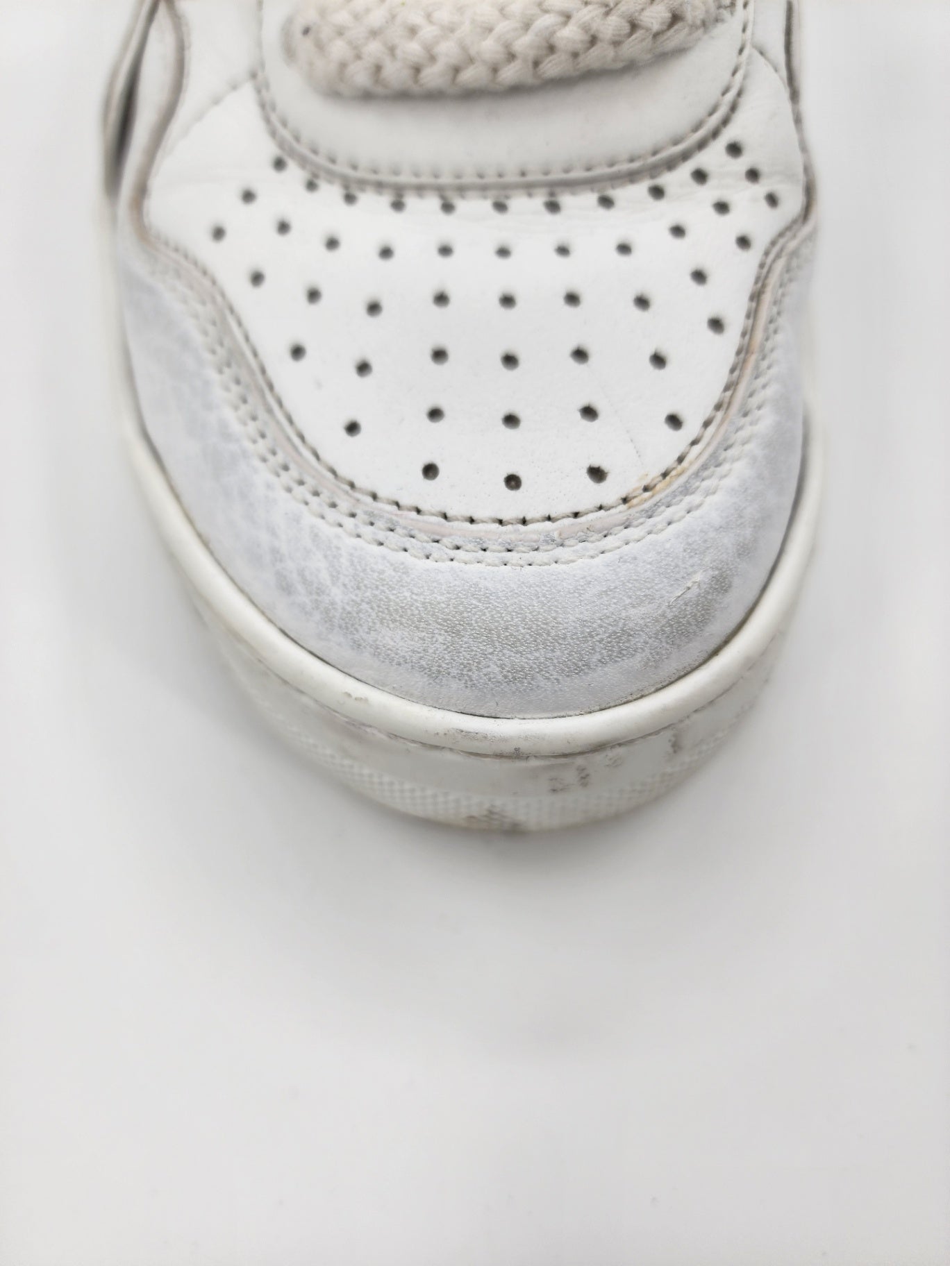 Valentino Leather Solid Casual Walking White Rockstud Trainers Size EU 38