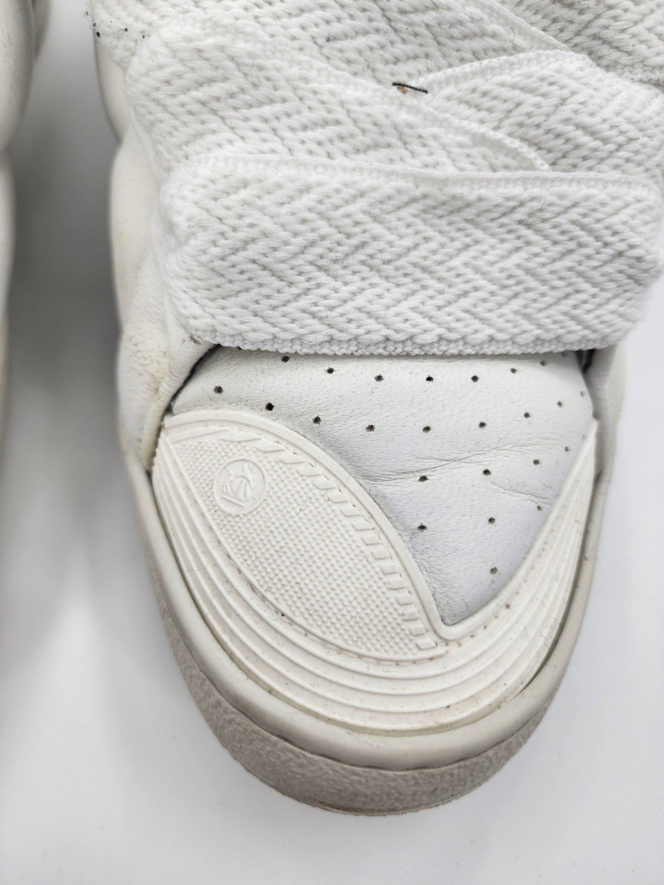 Lanvin Leather Solid Sneaker Walking White Lanvin Sneakers Men Casual Size UK 9