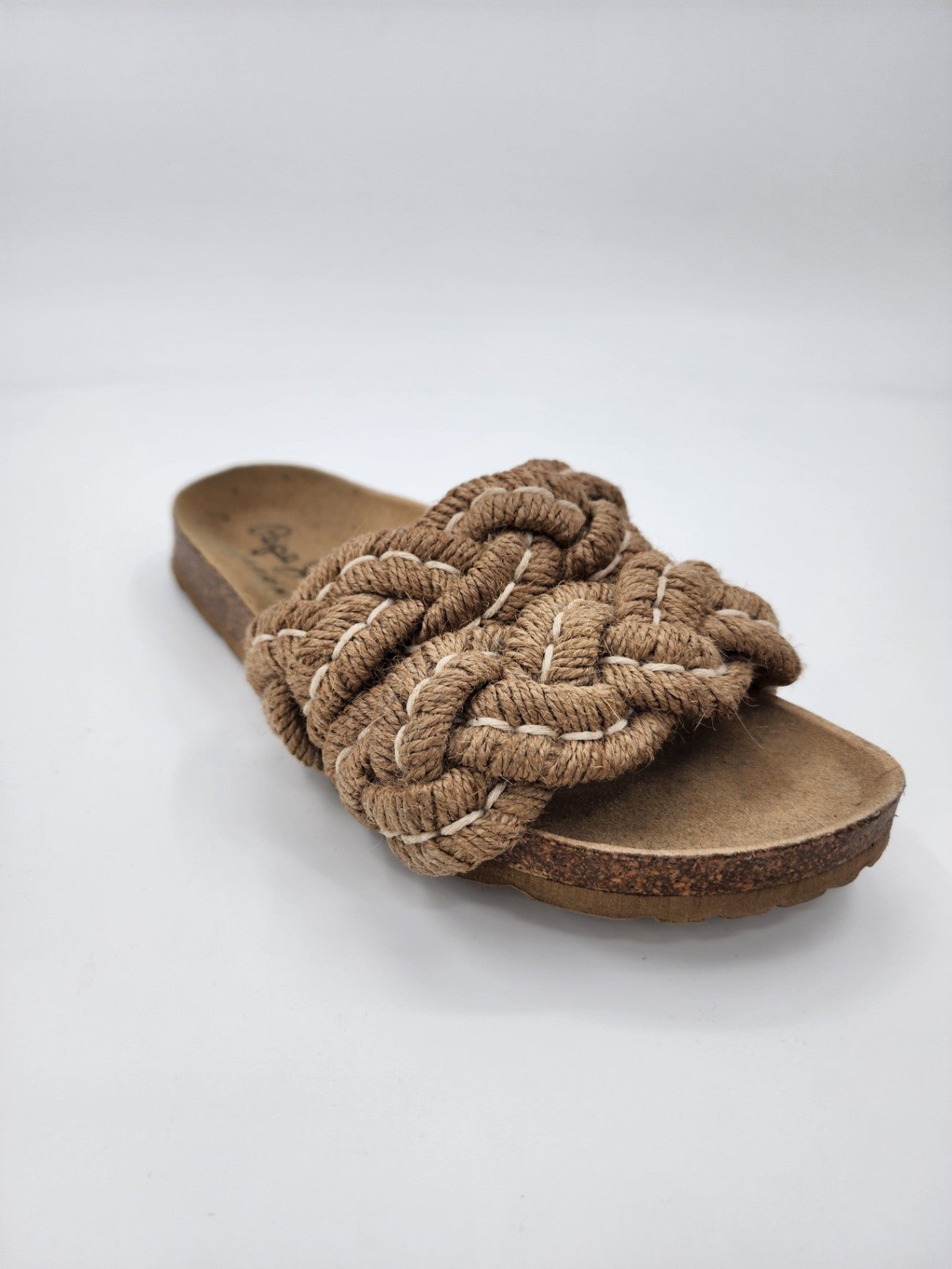 New Pepe Jeans Rope Flat Sandals - Casual Brown (Size 5) Women Casual Size UK 5