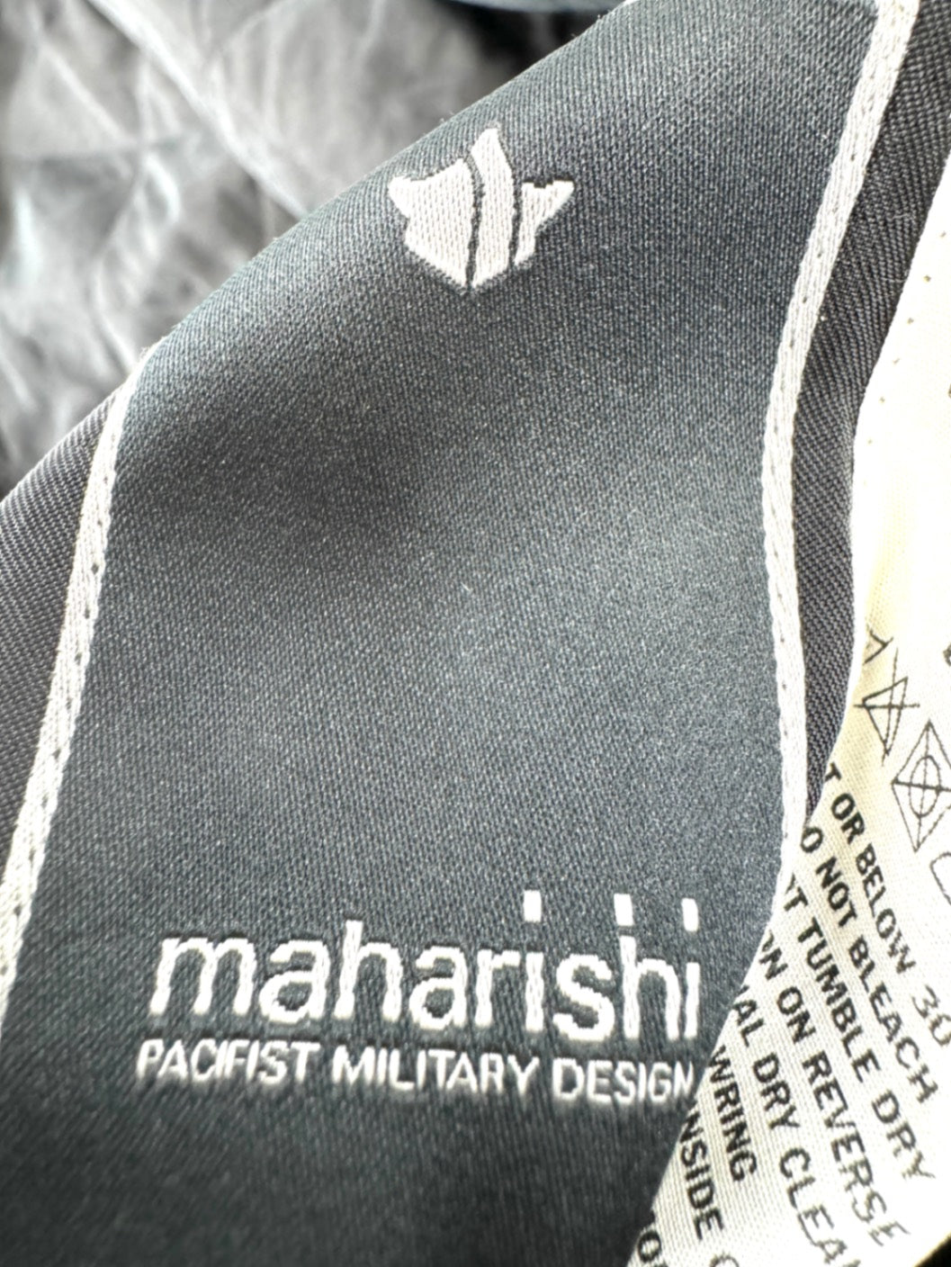 Maharishi Cupro Reversible Kimono Hip Length Subdued Night/Black Jacket M