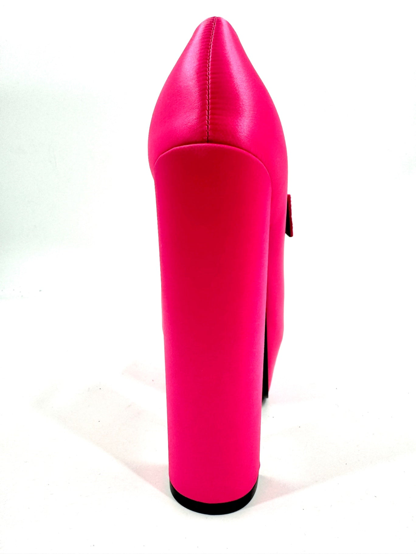 Versace Jeans Couture Satin Solid Mary Jane Pink Heel Women Size EU 40