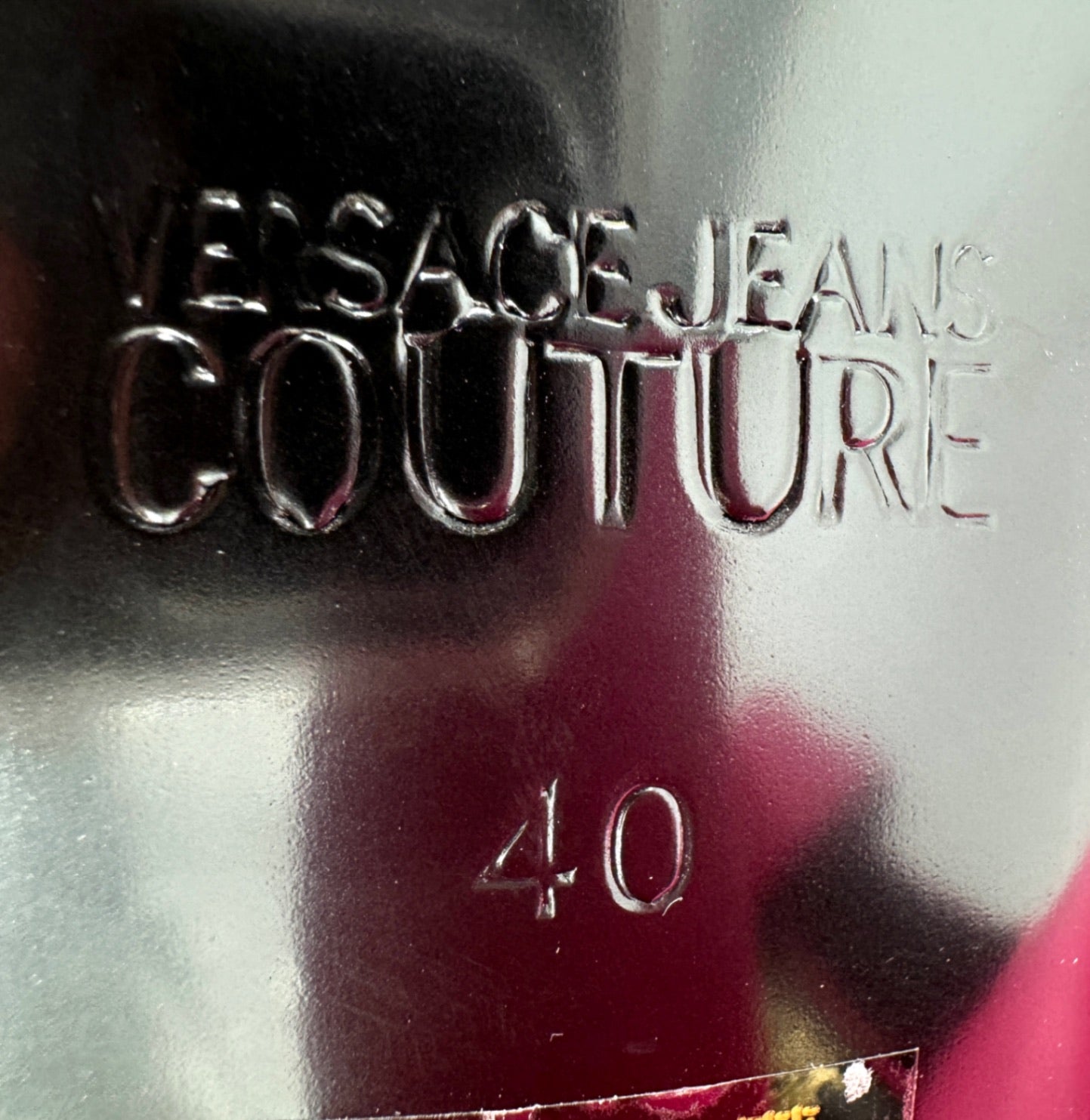 Versace Jeans Couture Satin Solid Mary Jane Pink Heel Women Size EU 40