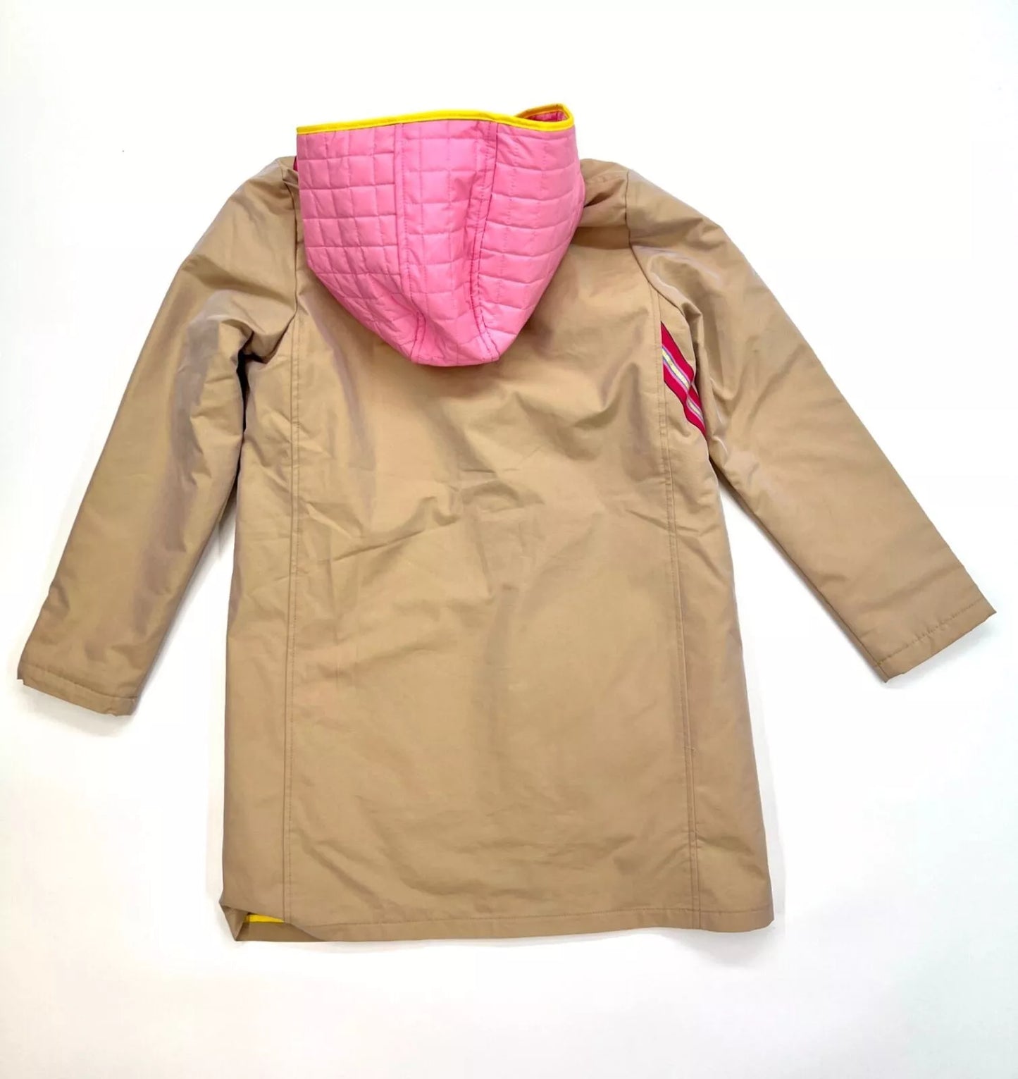 Marc Jacobs Snapshot Printed Trenchcoat with Pink Hood Size 12+ Yrs
