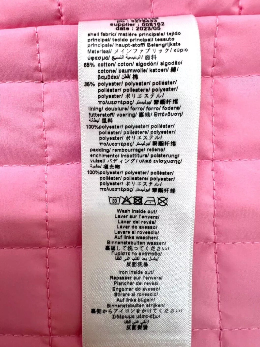 Marc Jacobs Snapshot Printed Trenchcoat with Pink Hood Size 12+ Yrs