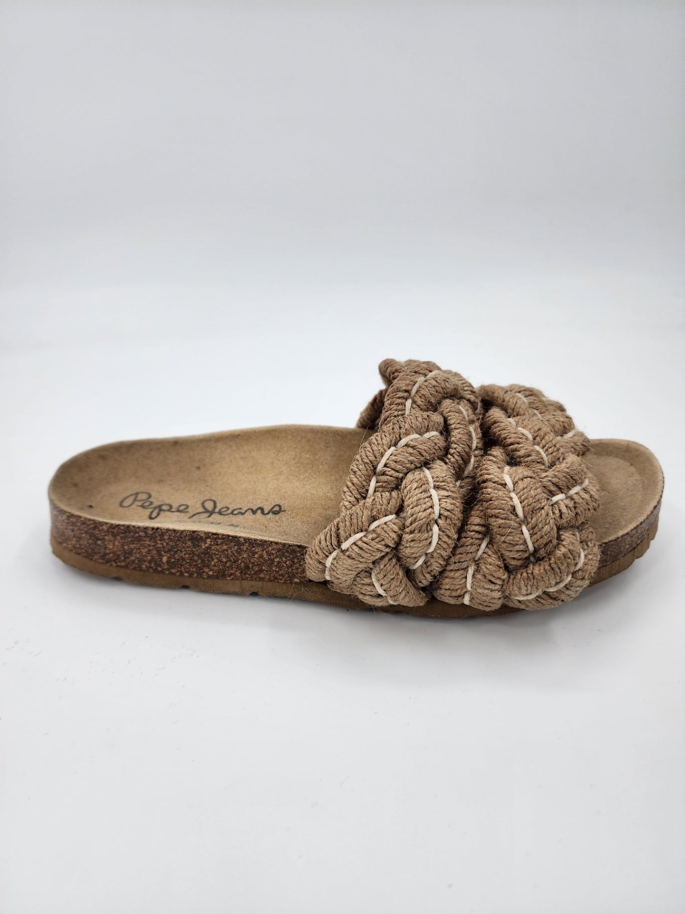 New Pepe Jeans Rope Flat Sandals - Casual Brown (Size 5) Women Casual Size UK 5